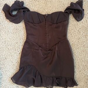 House of CB Brown Mini Dress